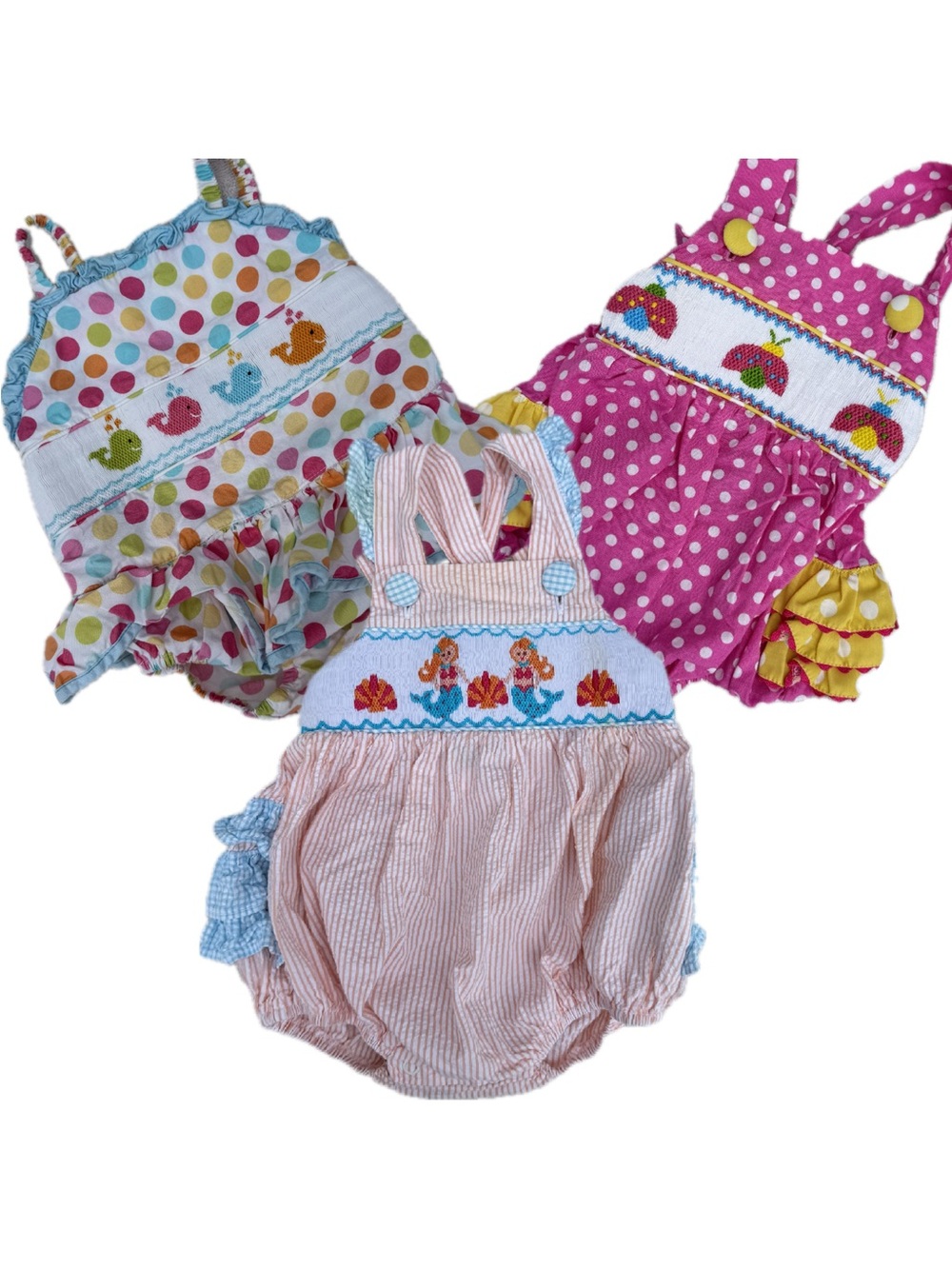 Girl's Boutique Summer Romper Bundle 3-6 Months